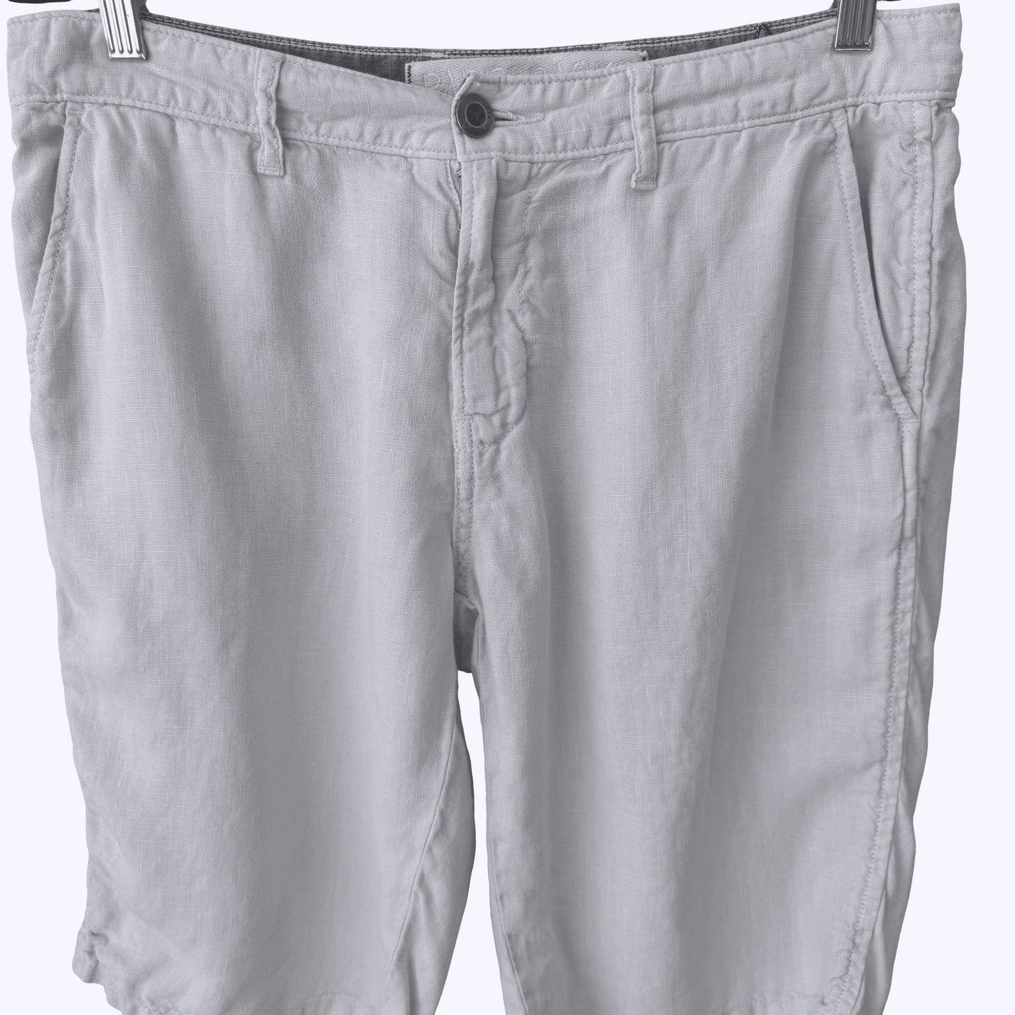 Paperbacks 100% Linen Shorts Coastal Preppy Summer Beach Relaxed White Mens 32