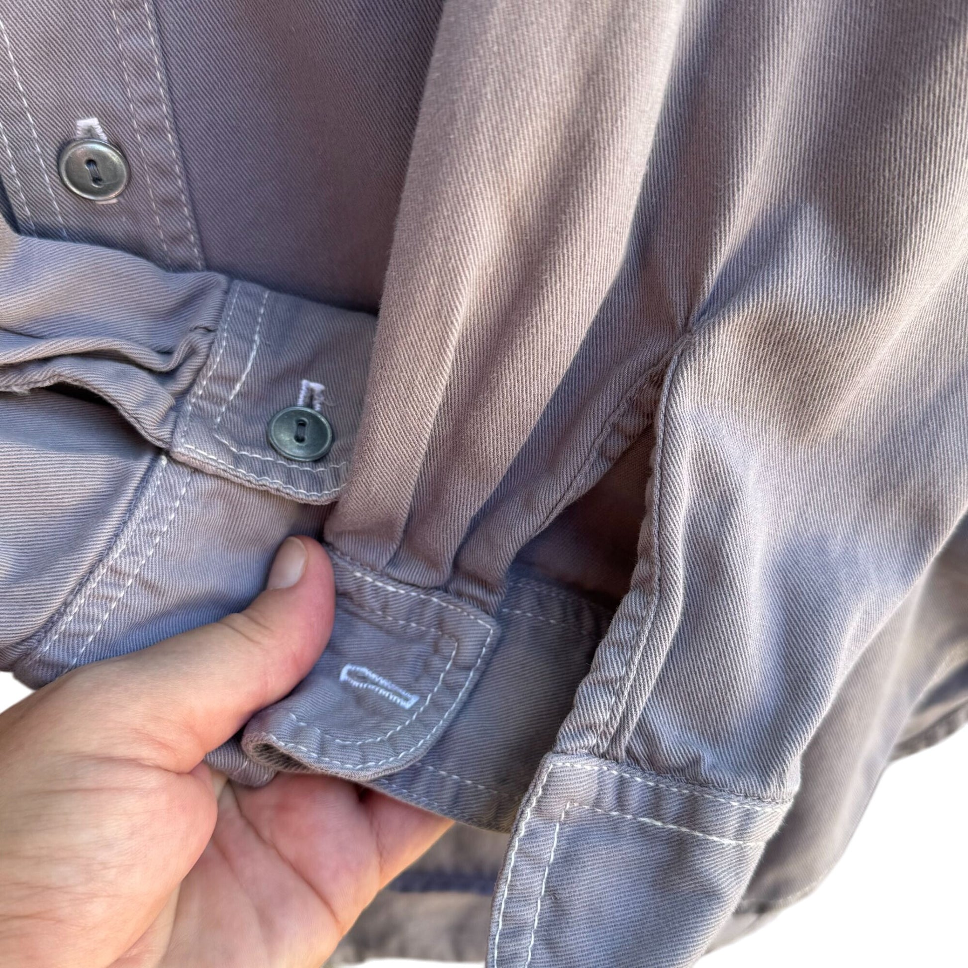 JNCO Vintage Y2K Mens Gray Button-Up American Made Long Sleeve Street Shirt XL