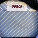 Switch Dorce Vintage 70s Blue White Diagonal Stripe Long Sleeve Button Down Blouse Top 2 image