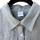 Switch The Territory Ahead Womens Sage Green 100% Linen Lagenlook Button Down Shirt MP 3 image