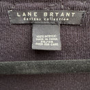 Switch Lane Bryant Designs Collection Womens Black Beaded Knit Cardigan Sweater 26/28 2 image