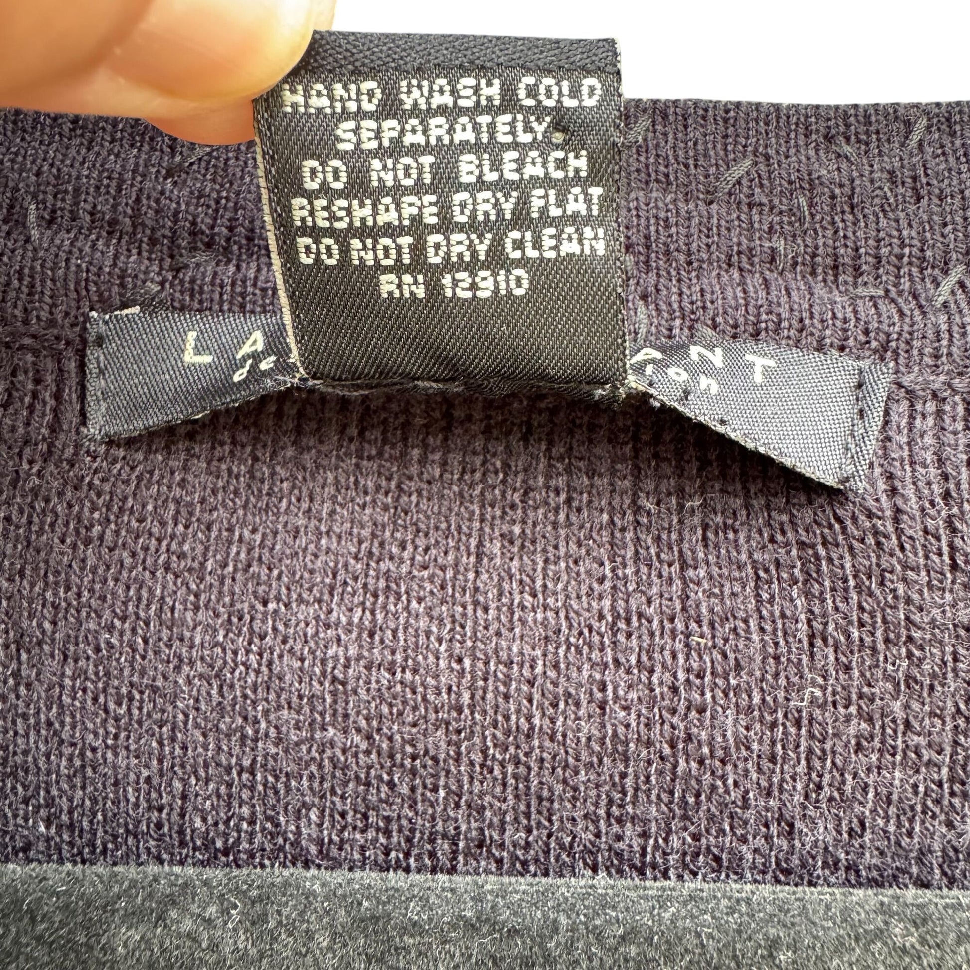 Lane Bryant Designs Collection Womens Black Beaded Knit Cardigan Sweater 26/28