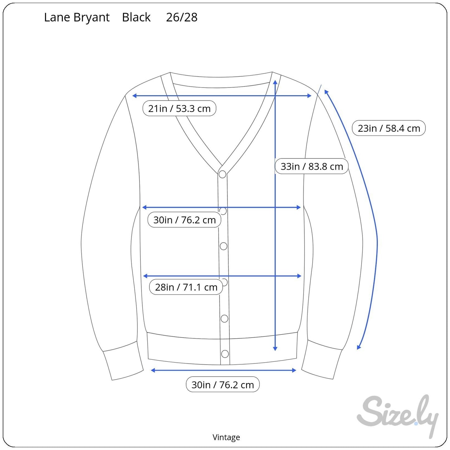 Lane Bryant Designs Collection Womens Black Beaded Knit Cardigan Sweater 26/28