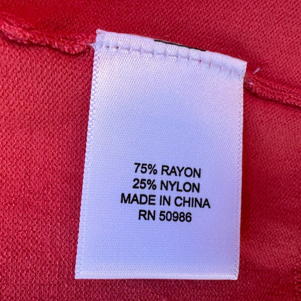 Jeanne Pierre Coral Open Front 3/4 Sleeve Button Cuff Knit Cardigan SweaterXL