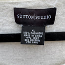Switch Sutton Studio Womens XL Luxury Cashmere Knit Scoop Neck Sweater Minimalist 2 image