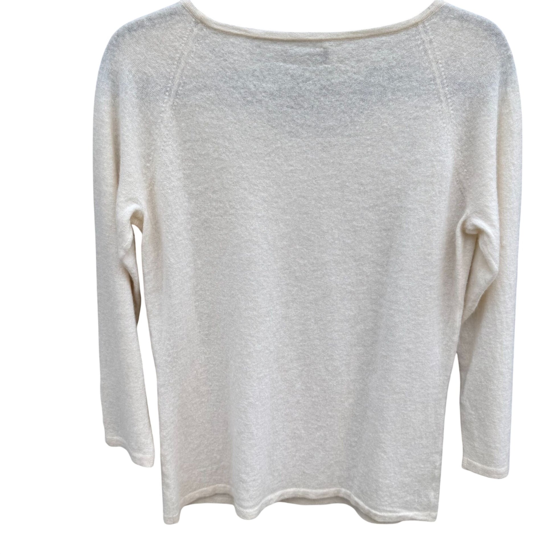 Sutton Studio Womens XL Luxury Cashmere Knit Scoop Neck Sweater Minimalist