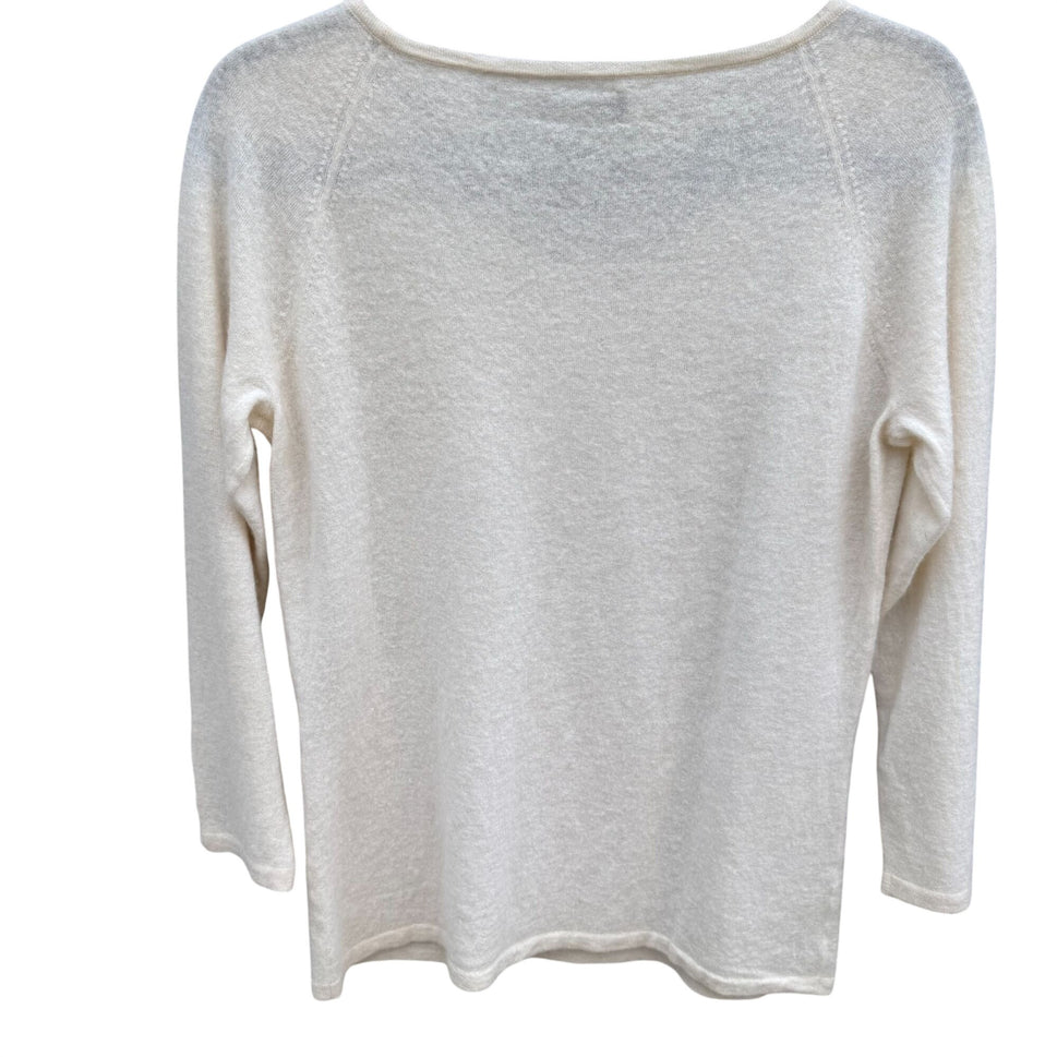 Sutton Studio Womens XL Luxury Cashmere Knit Scoop Neck Sweater Minimalist