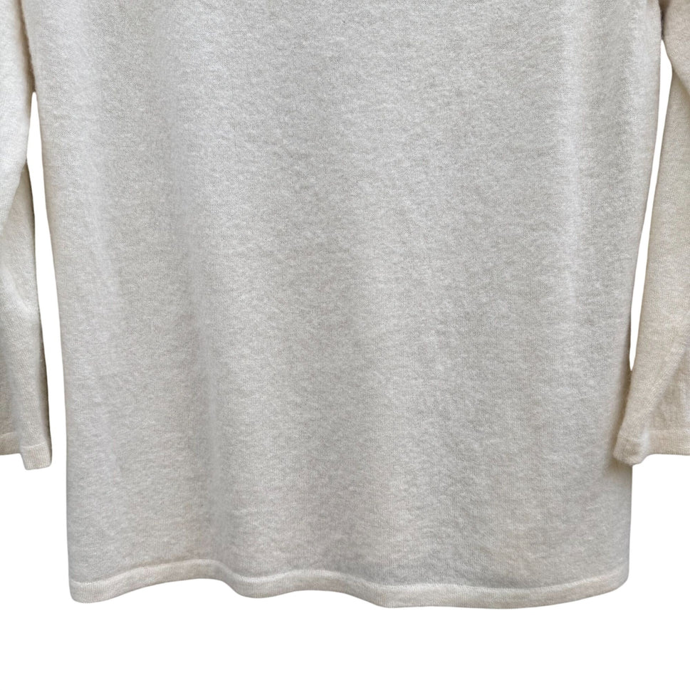 Sutton Studio Womens XL Luxury Cashmere Knit Scoop Neck Sweater Minimalist