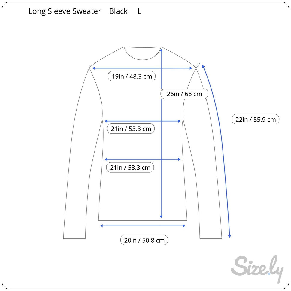 Womens Black Long-Sleeve Knit Crewneck Long Sleeve Minimalist Shirt Blouse Top