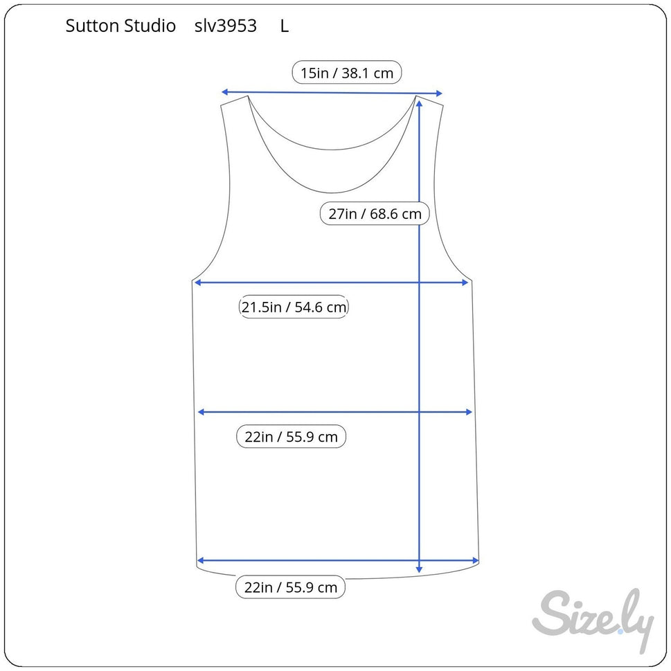 Sutton Studio Womens Tan 100% Linen 2 Piece Set Button Down Shirt Tank Top L