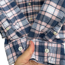 Switch Aeropostale Mens Blue Pink Plaid Flannel Button-Down Outdoor Grunge Y2K Shirt M 3 image