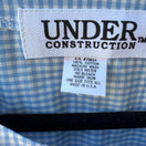 Switch Under Construction Gingham Oversized Cotton Coastal Loungewear Sleep Top Blue OS 2 image