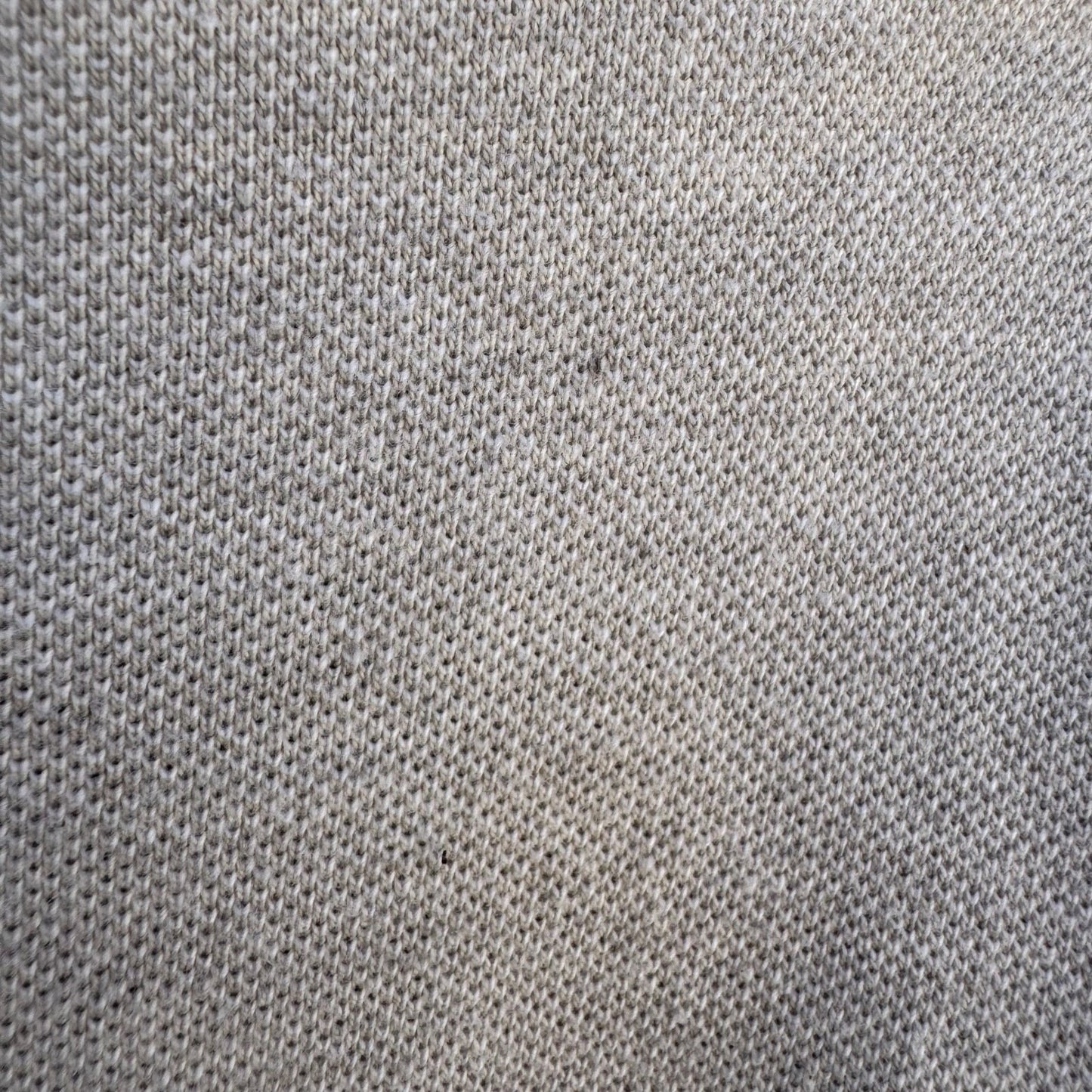 GAP Mens Preppy Pique Polo Minimalist Shirt Neutral Grey Old Money All Cotton L