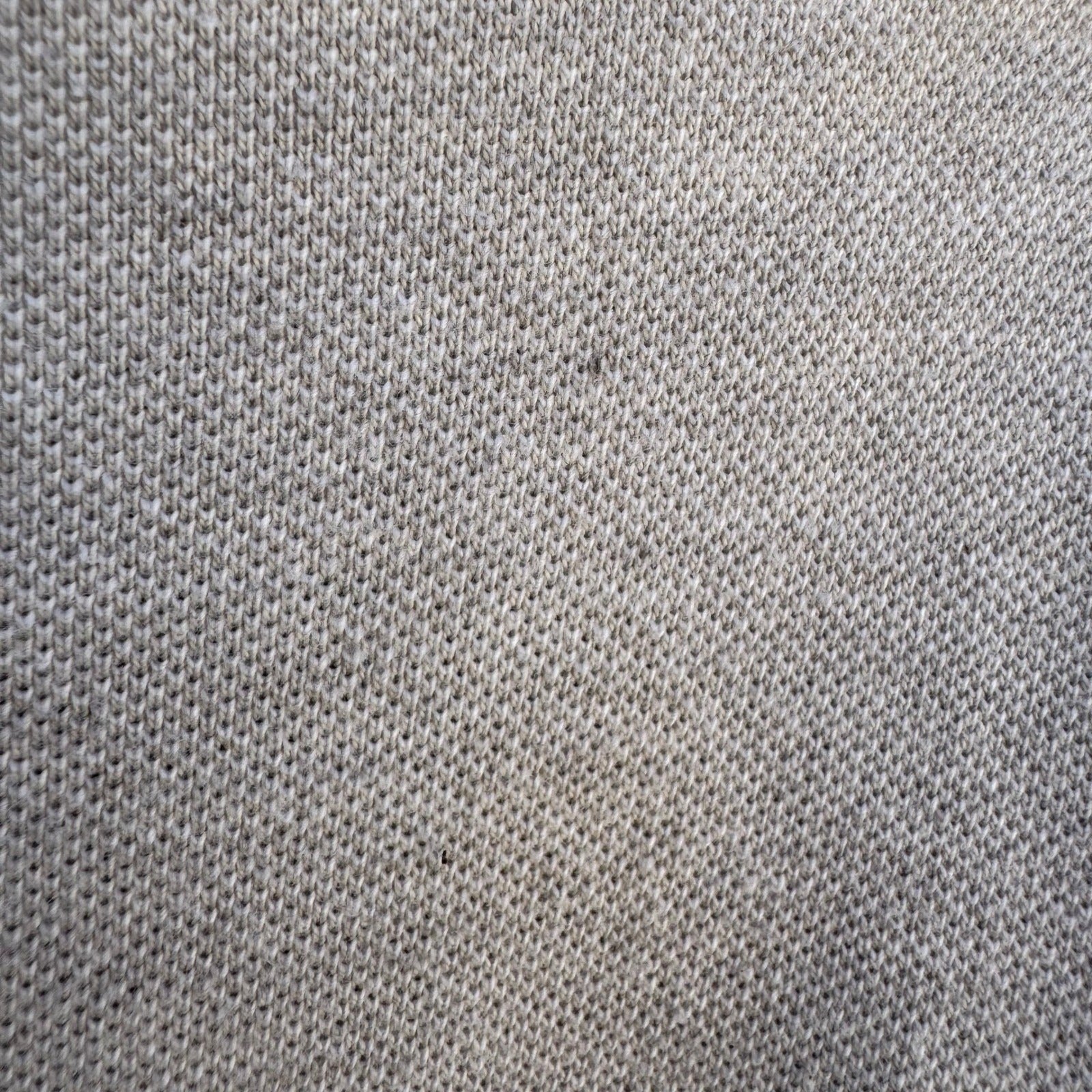 GAP Mens Preppy Pique Polo Minimalist Shirt Neutral Grey Old Money All Cotton L
