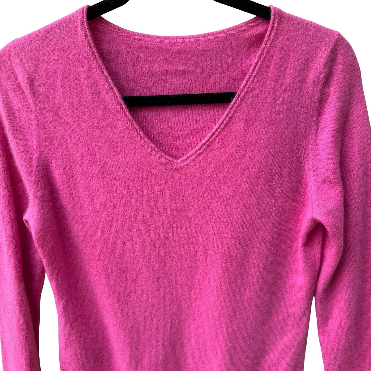Cashmere Quiet Luxury Minimalist Sustainable Barbiecore Preppy Knit Sweater Pink