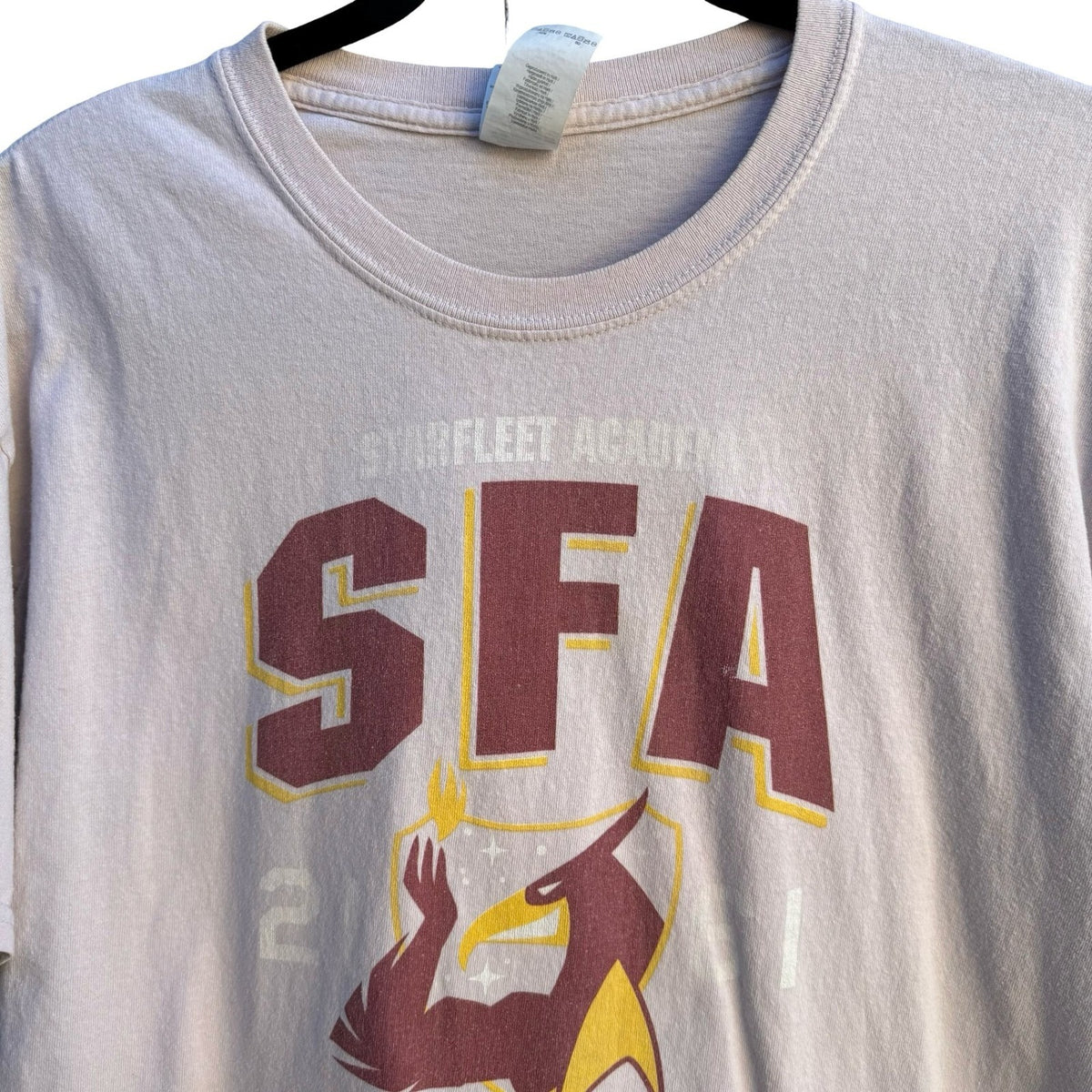 Gildan Starfleet Academy Star Trek SFA Fighting Phoenix Trekkie Graphic Shirt L