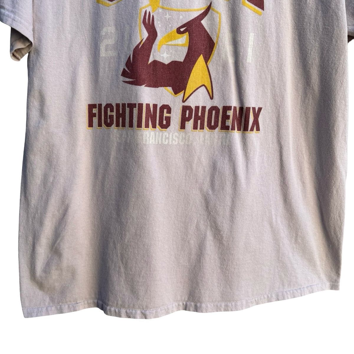 Gildan Starfleet Academy Star Trek SFA Fighting Phoenix Trekkie Graphic Shirt L