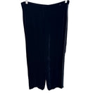 Switch Bloomingdales Vintage Womens Black Velvet Wide-Leg Tuxedo Style Pant Silk Blend 3 image