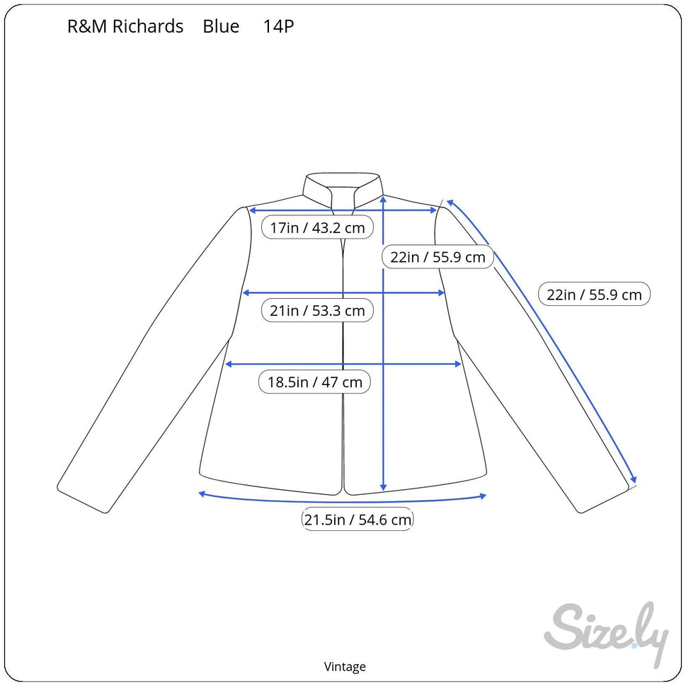 R&M Richards Blue Silver Formal Jacket Full Length Dress Metallic 2 Piece Set 14P