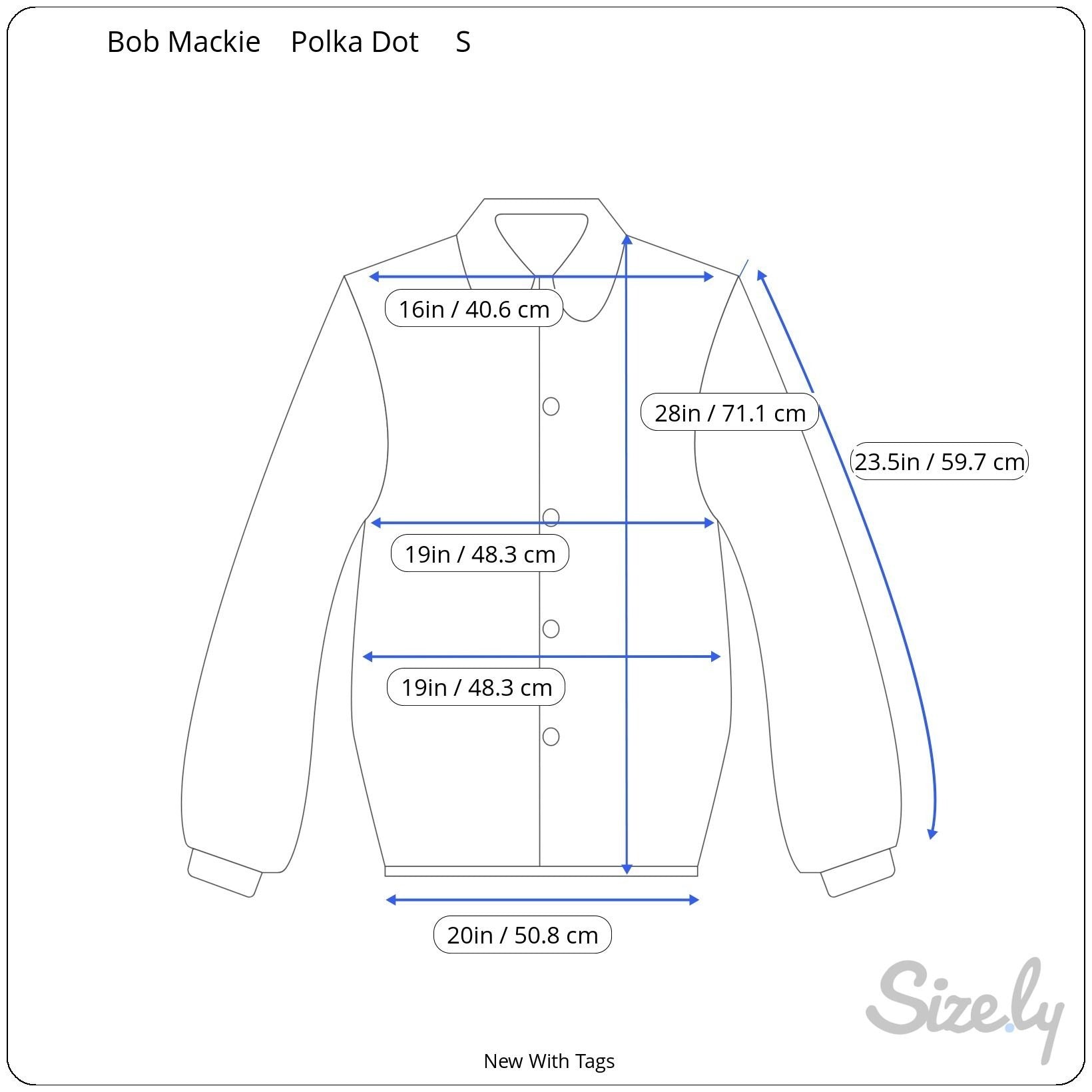 Bob Mackie Wearable Art Silk Black White Polka Dot Rose Embroidered Blouse New S