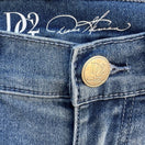 Switch Diane Gilman D2 Blue Denim Cropped Capri Jeans Womens 2P Light Wash Stretch New 2 image