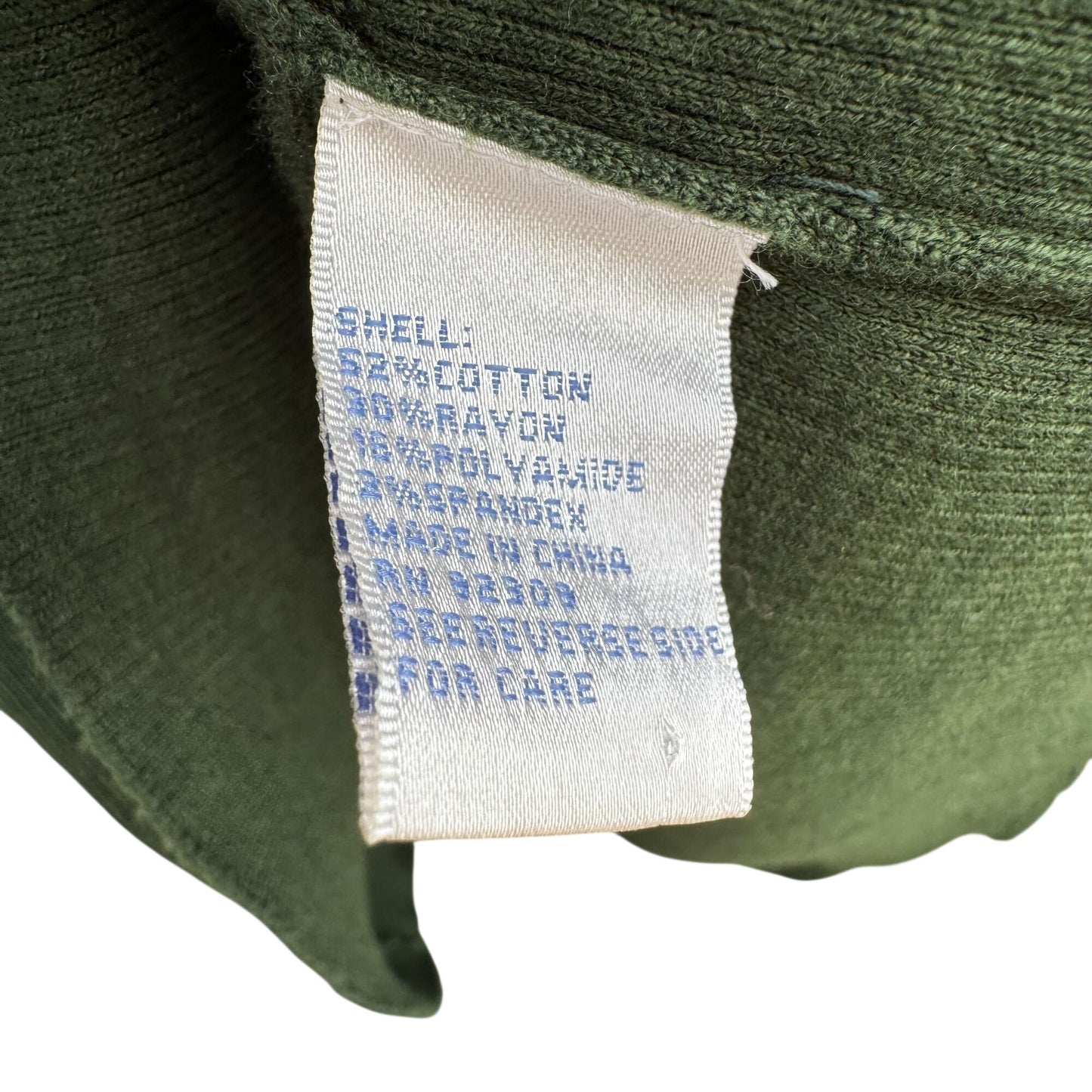 Diane Gilman Green DG2 Long Sleeve Knit Cowl Neck Sweater Button Sleeve Epaulets