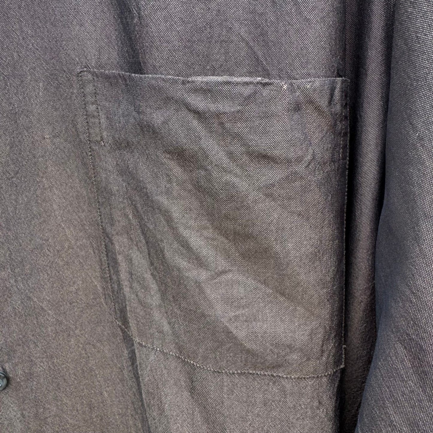 Alfani Mens Brown Silk Oxford Button Down Shirt XL 17.5 34-35 Luxury Minimalist