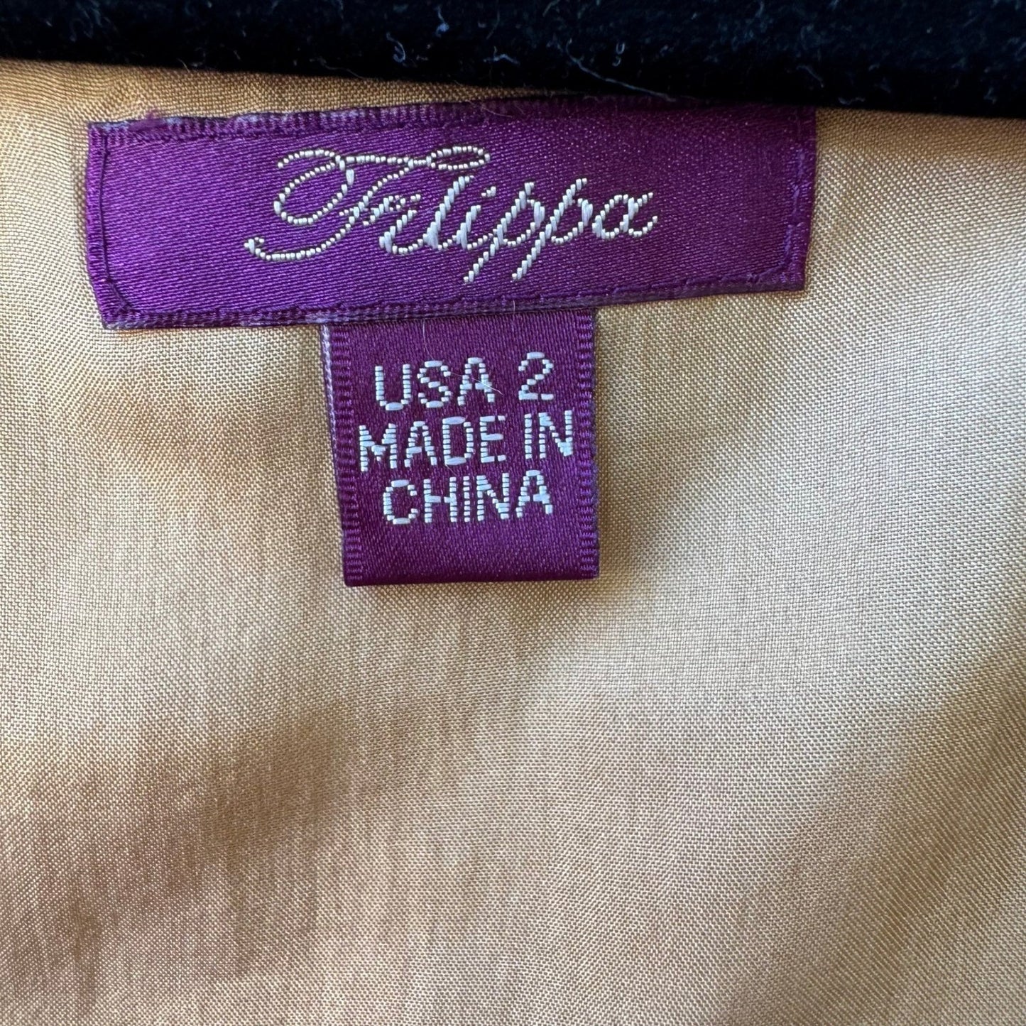 Filippa Y2K Coquette Geometric Silk Blend Tie Shoulder Tailored Bodice Blouse 2