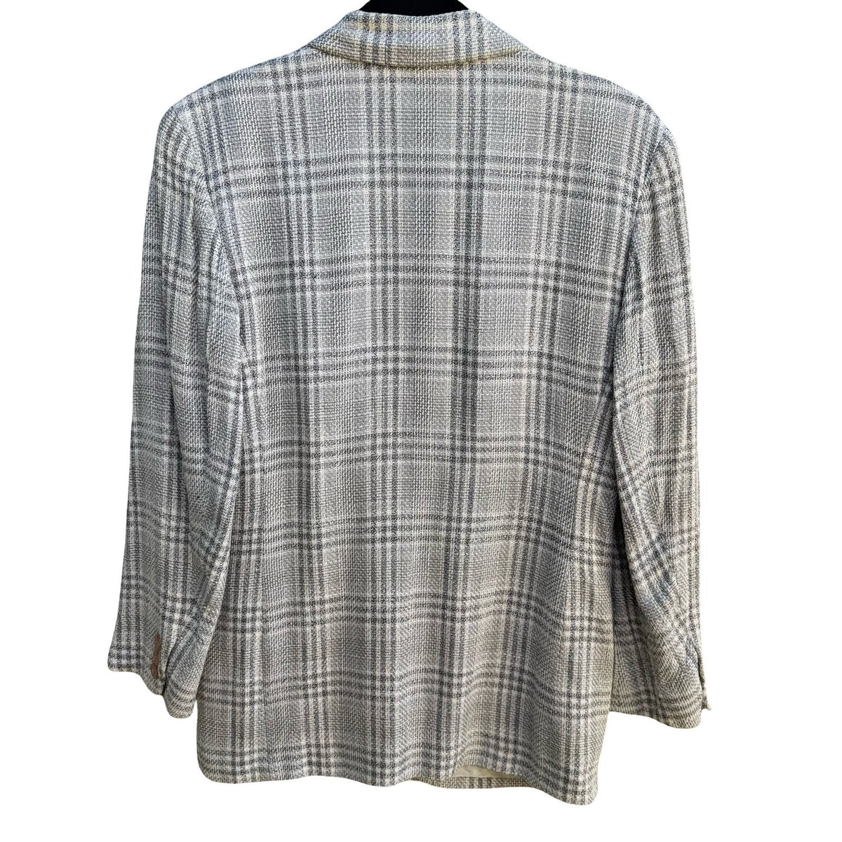 Liz Claiborne Vintage 90s Preppy Professional Tailored Oversized Plaid Blazer 4