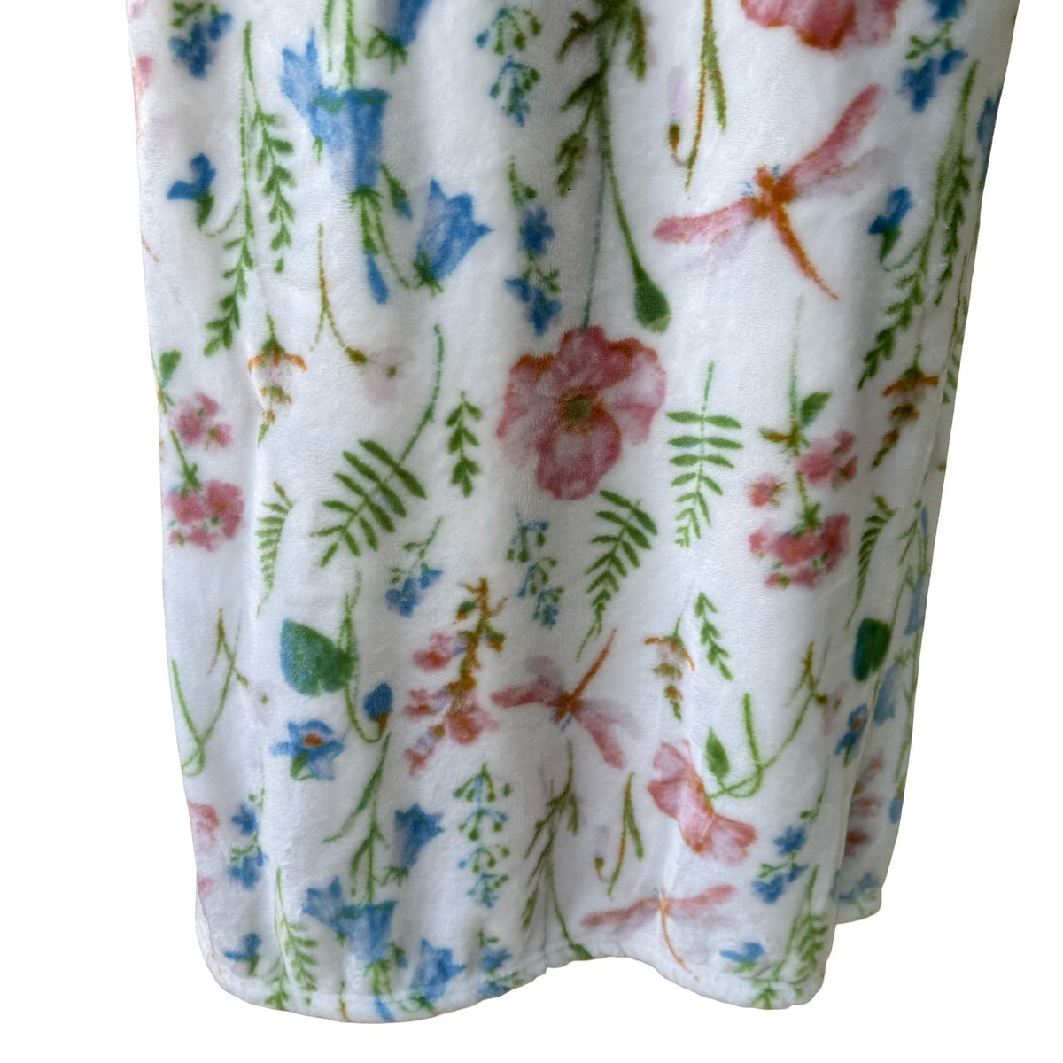 EnVogue Cottagecore Floral Dragonfly Fairy Plush Oversized Throw Blanket 60x70