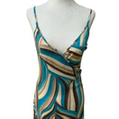 Switch Sky David Park Y2K Psychedelic Boho Abstract Bodycon Tie Midi Cocktail Dress S 3 image