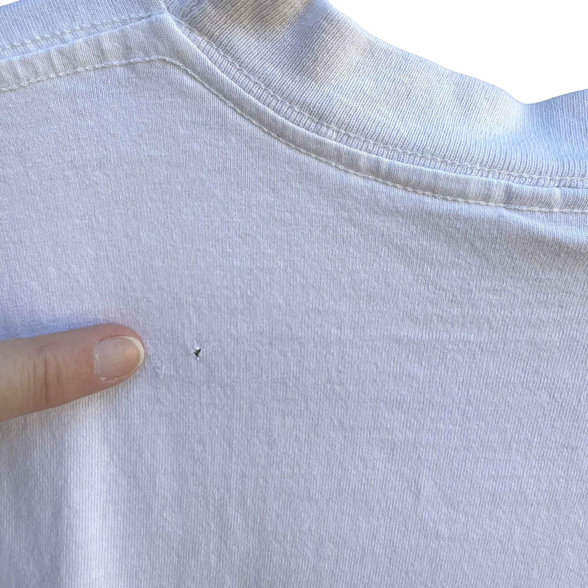 Northern Reflections Vintage 90s USA Western Cowboy Hat Graphic White T-Shirt L