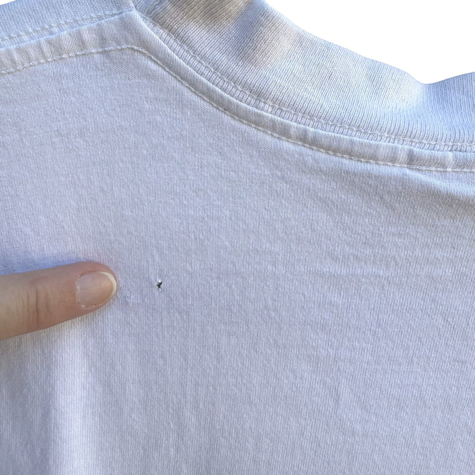 Northern Reflections Vintage 90s USA Western Cowboy Hat Graphic White T-Shirt L