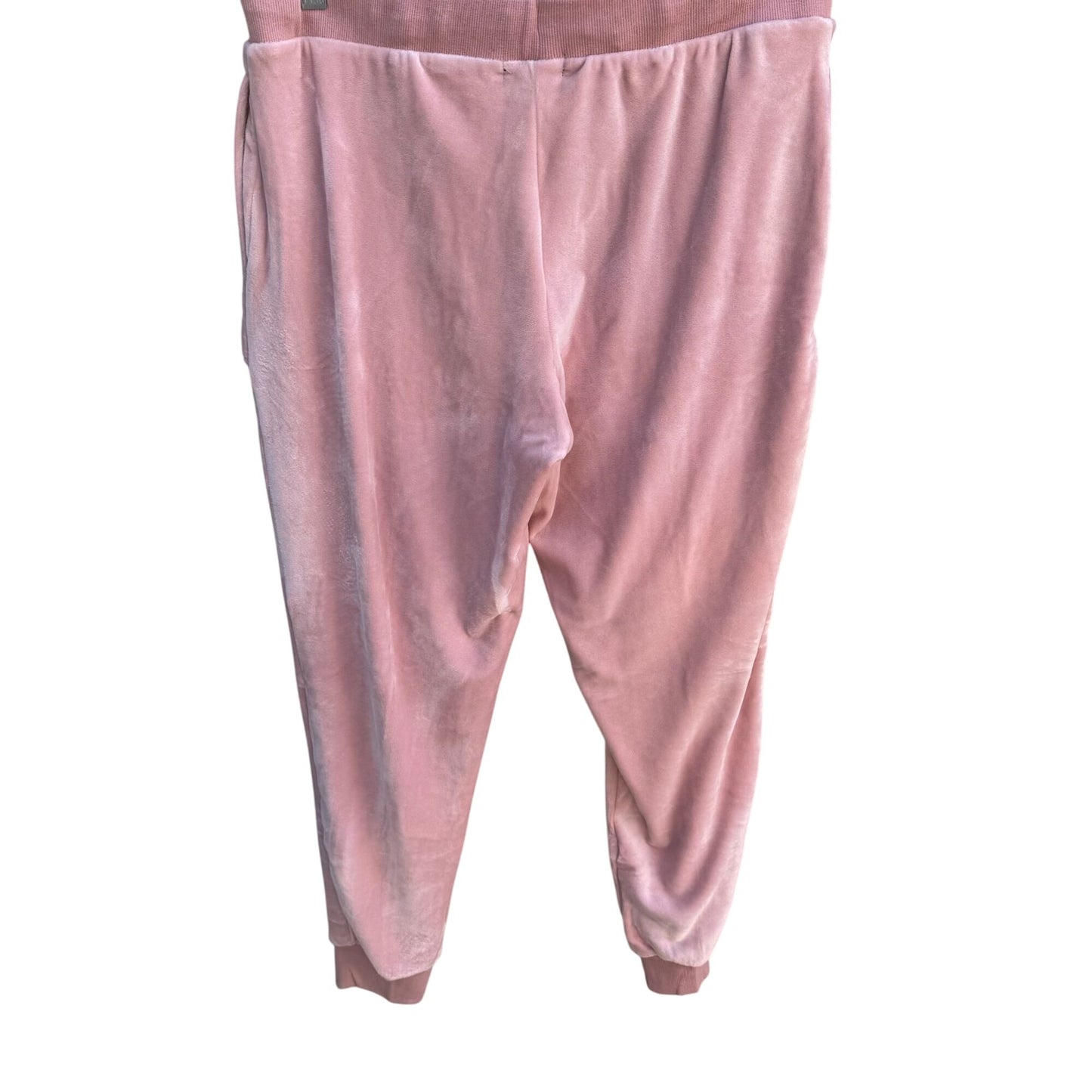 Simply Vera Vera Wang Womens Velour Reflections Pink Sand Sleepwear Lounge Pants M