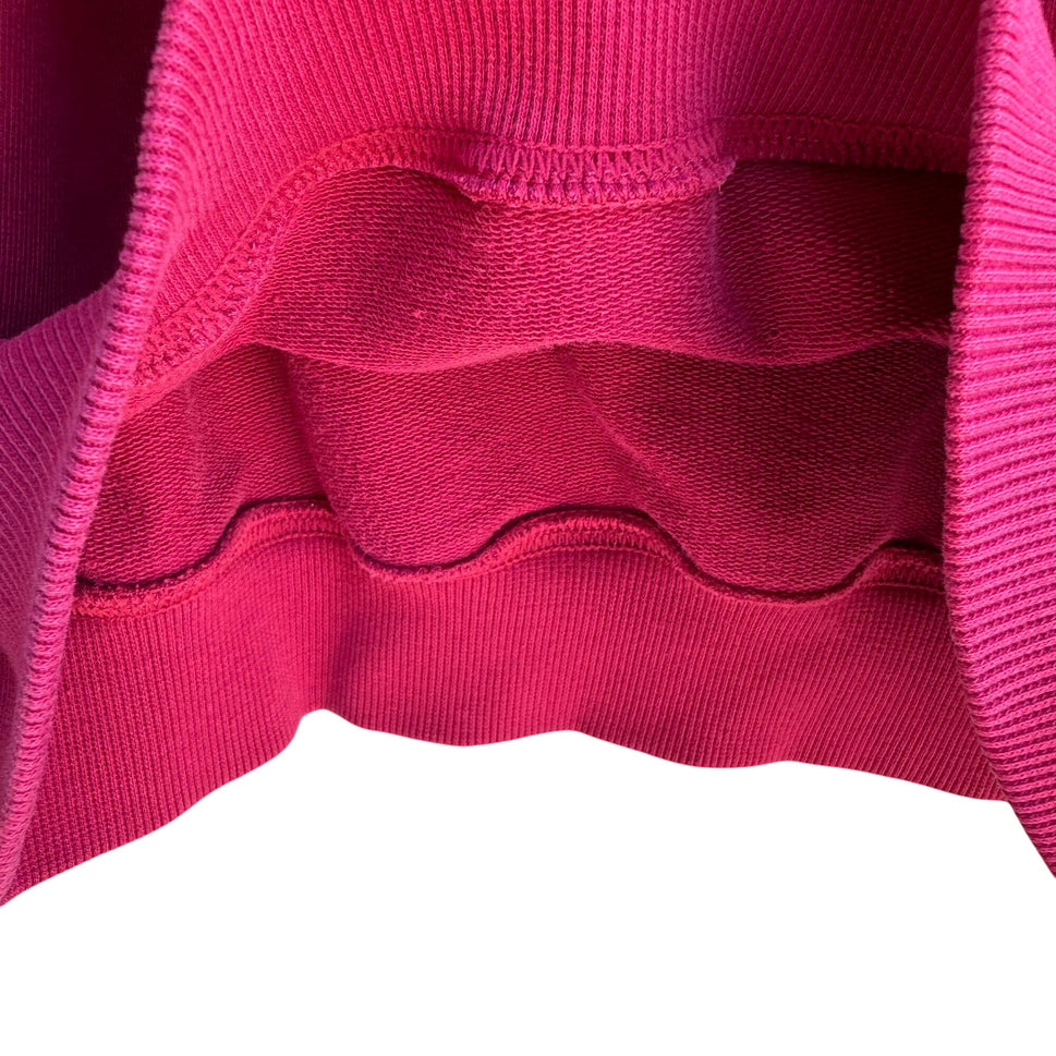 Alfred Dunner Vintage Embroidered Pink Crewneck Pullover Granny Cottage Sweatshirt