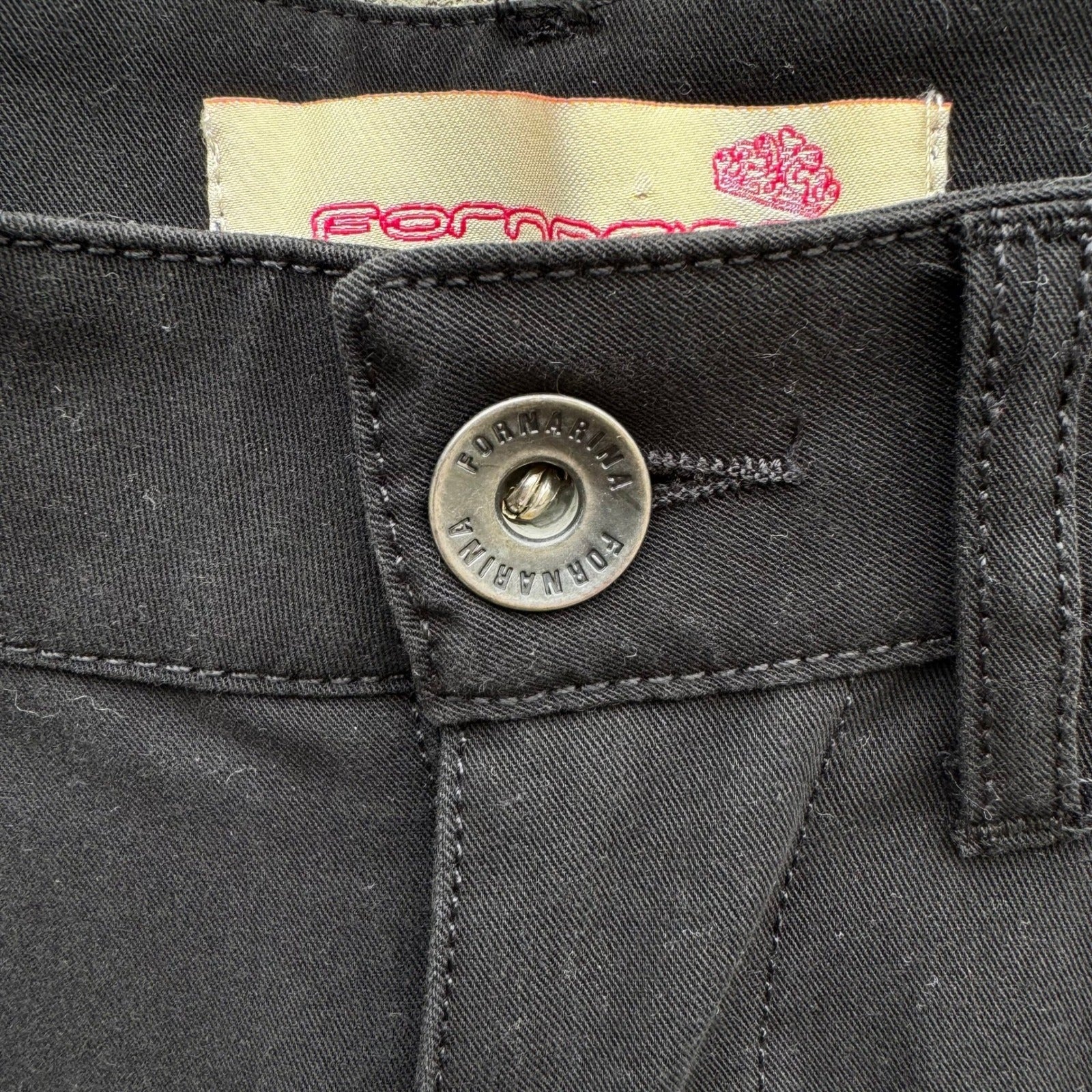 Fornarina Vintage Italian Y2K Steampunk Goth Slim Stretch Flare Hem Jeans 28