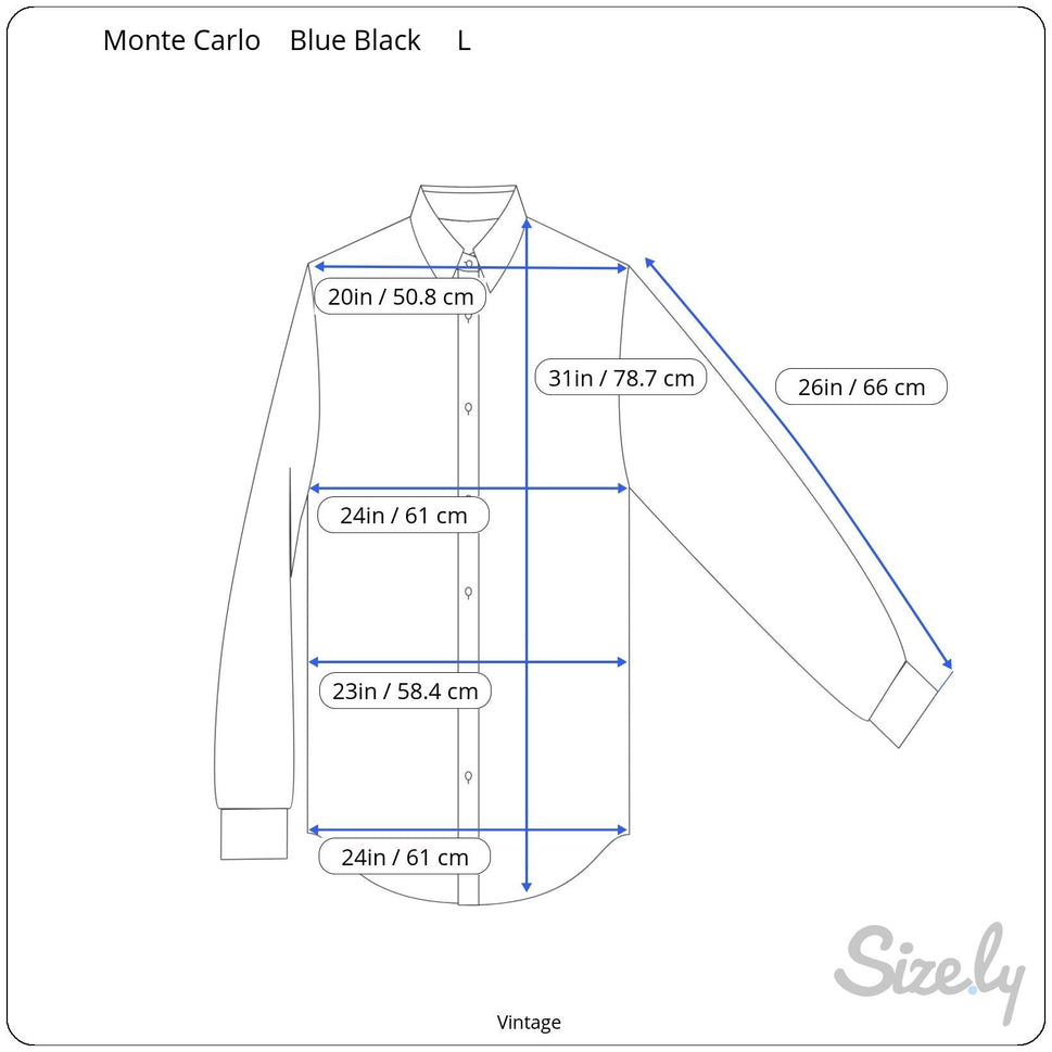 Monte Carlo Mens Embroidered Band Collar Long Sleeve Button-Up Shirt Blue L