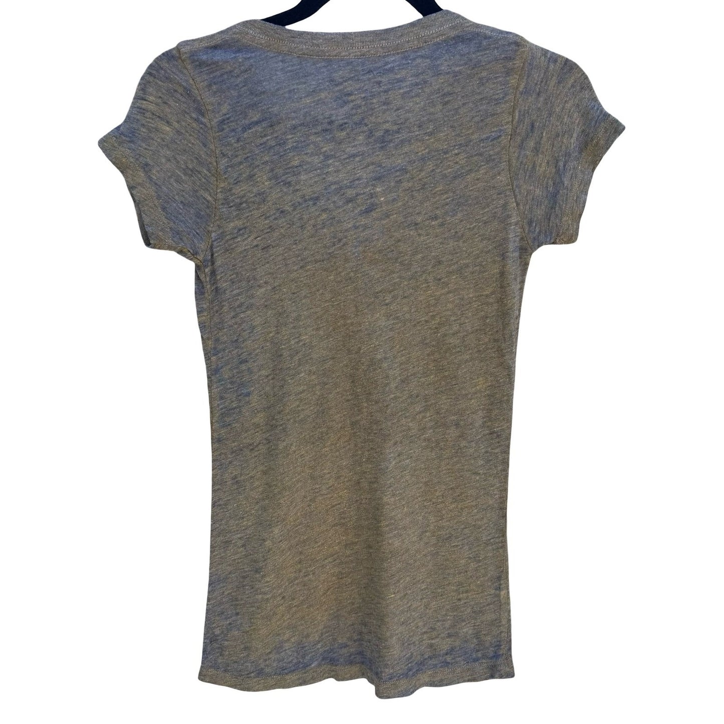 Chaser LA T Rex Marc Bolan Graphic V-Neck Babydoll Shirt Gray M Music Band Glam