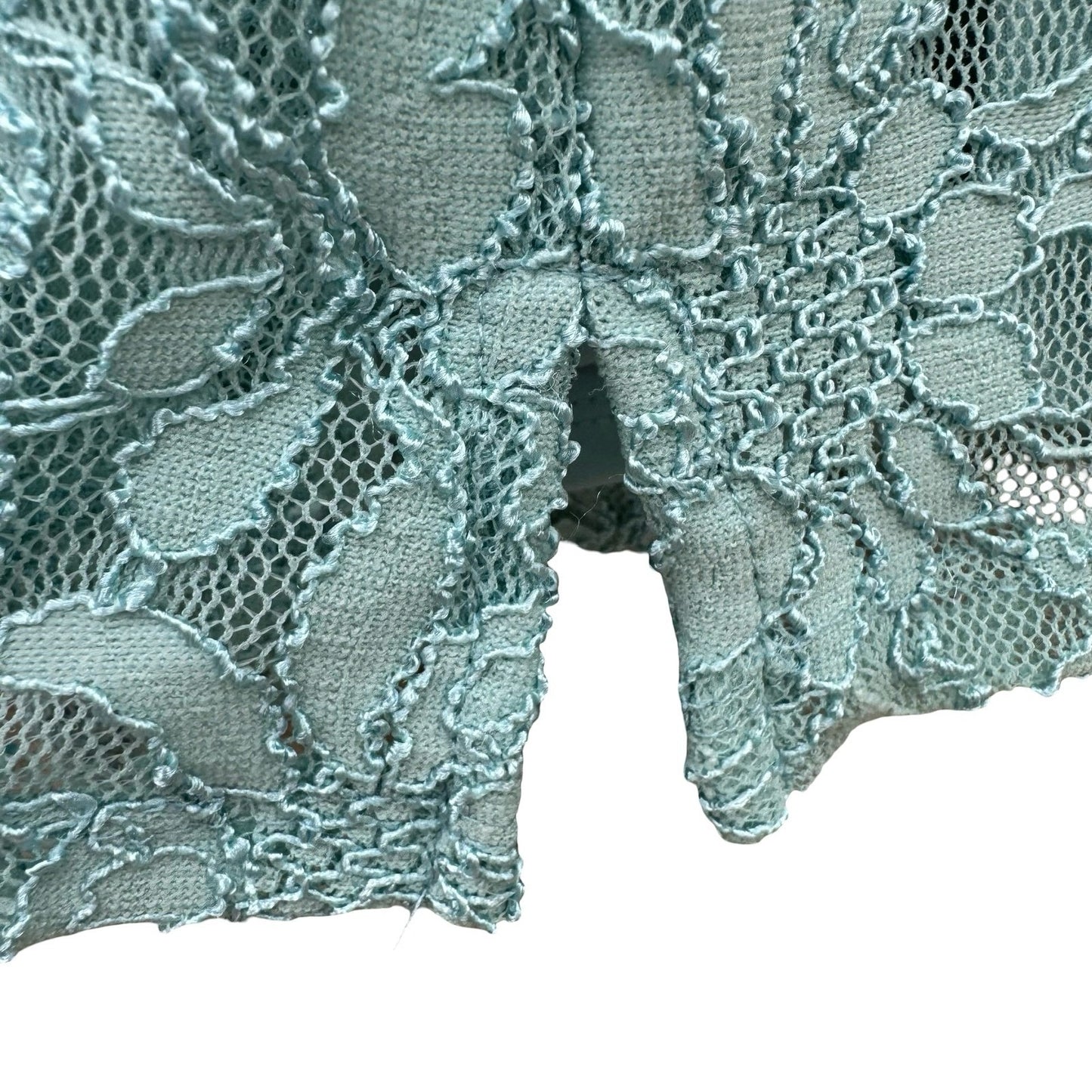 Drapers & Damons Pastel Blue Floral Lace Sleeveless Top PL NEW Coquette Feminine