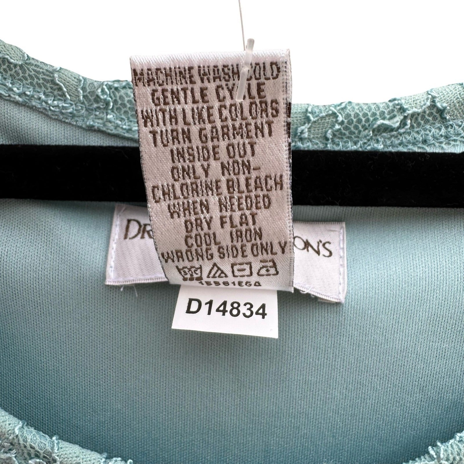 Drapers & Damons Pastel Blue Floral Lace Sleeveless Top PL NEW Coquette Feminine