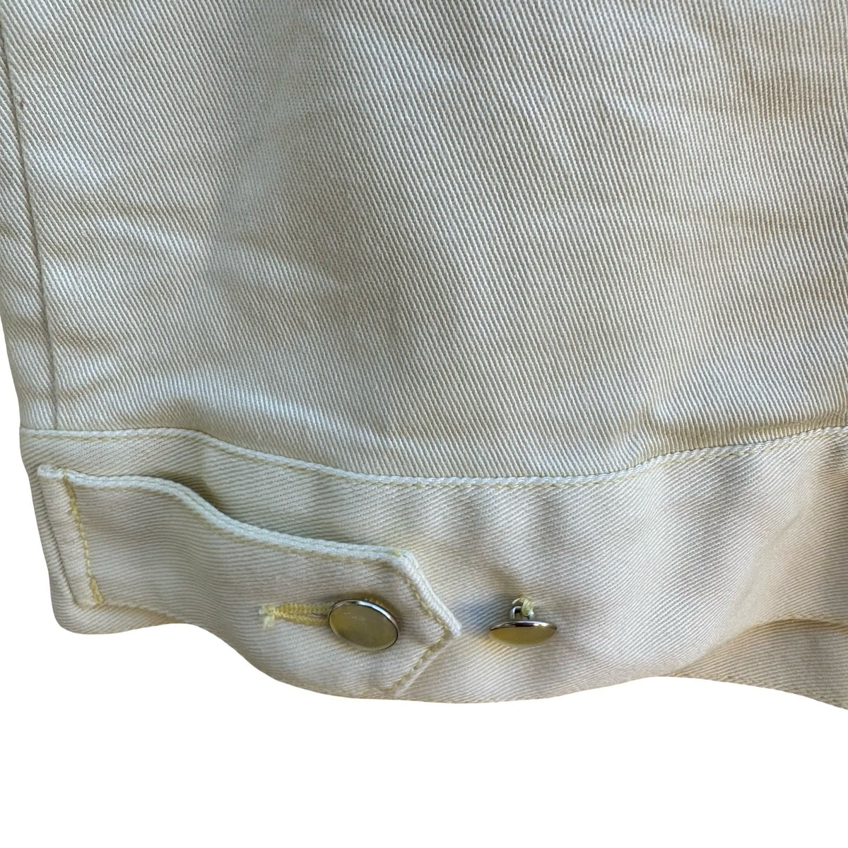 Diane Gilman Butter Yellow Floral Butterfly Sequin Denim Jacket Pants Set M
