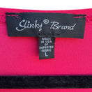 Switch Slinky Brand Barbiecore Hot Pink Minimalist Jersey Flowy Liquid Knit Tunic Top L 2 image