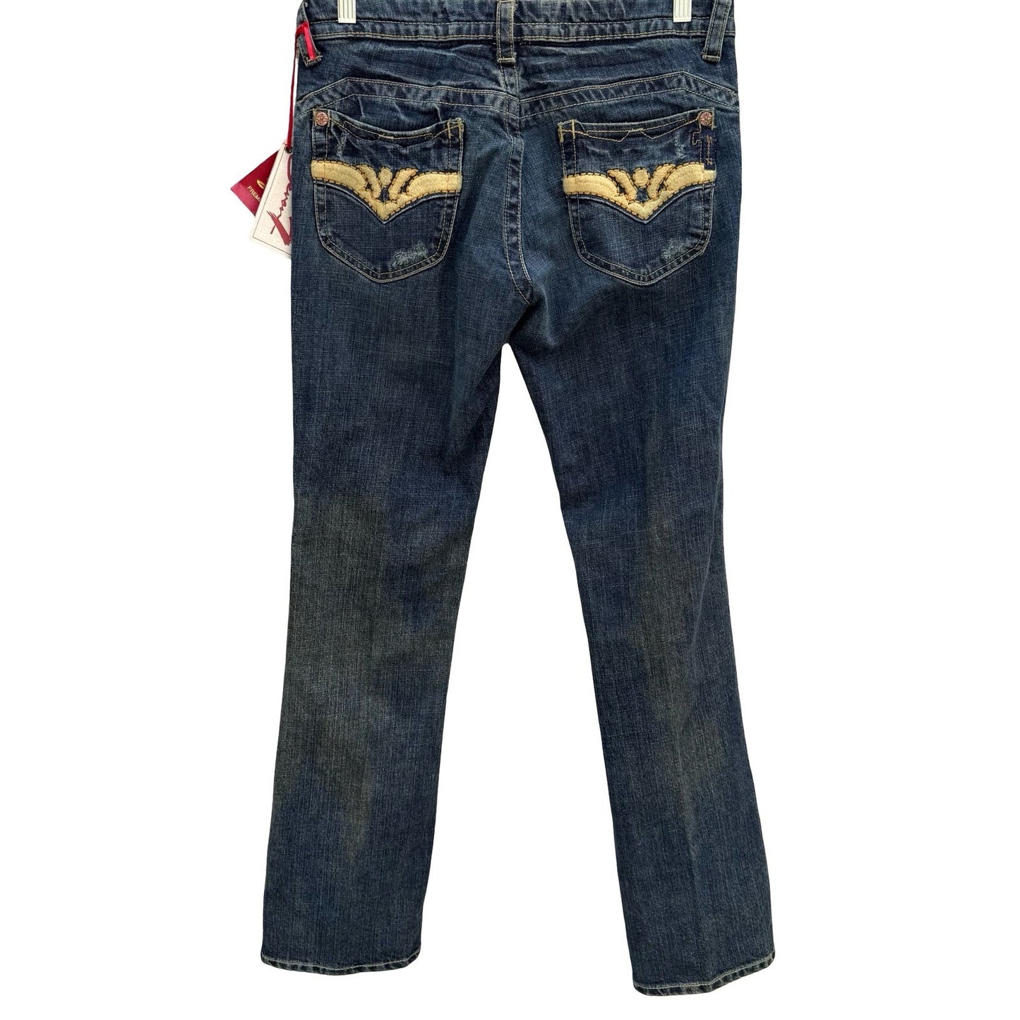 Seven7 Premium Denim Y2K Womens Straight Leg Jeans New Midnt SJ113SC Size 32 NWT