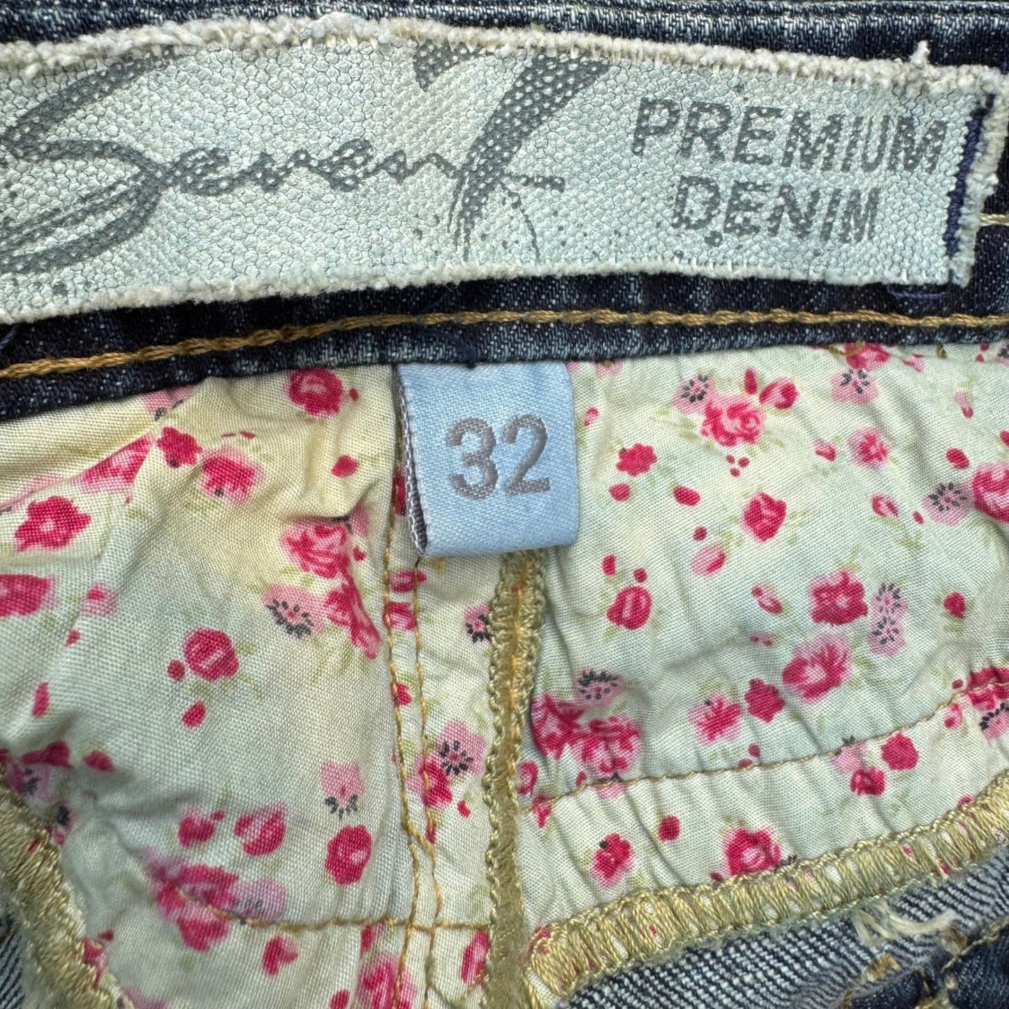 Seven7 Premium Denim Y2K Womens Straight Leg Jeans New Midnt SJ113SC Size 32 NWT