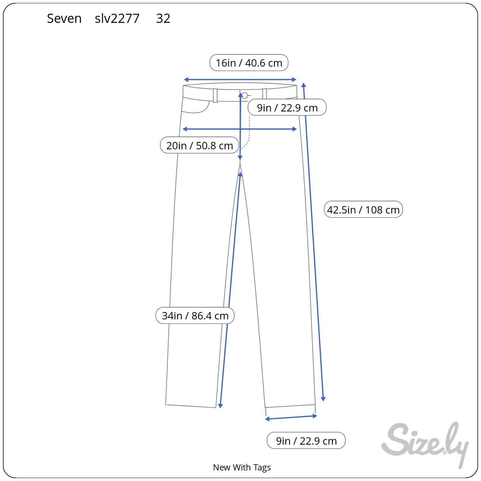Seven7 Premium Denim Y2K Womens Straight Leg Jeans New Midnt SJ113SC Size 32 NWT