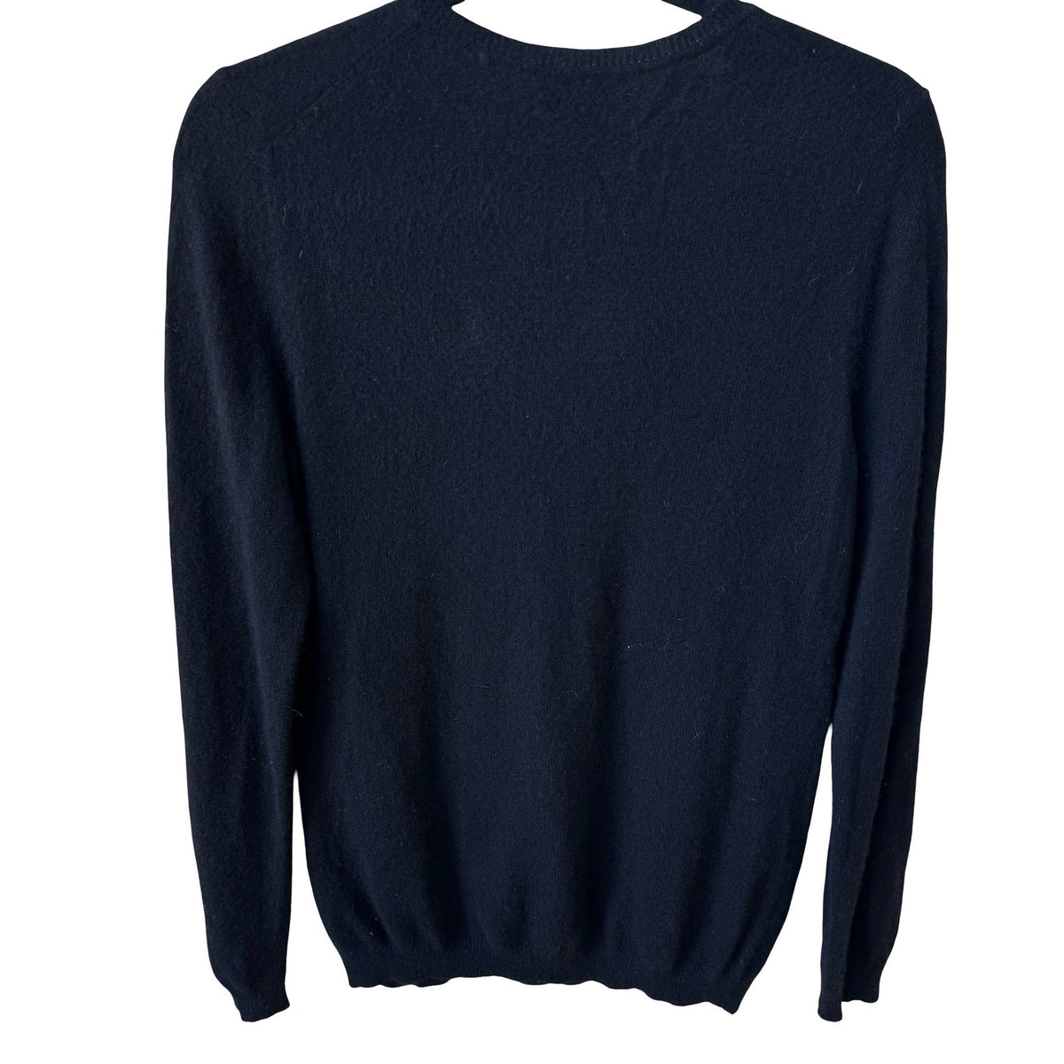 Charter Club Luxury Cashmere Minimalist Preppy V-Neck Old Money Sweater Black M