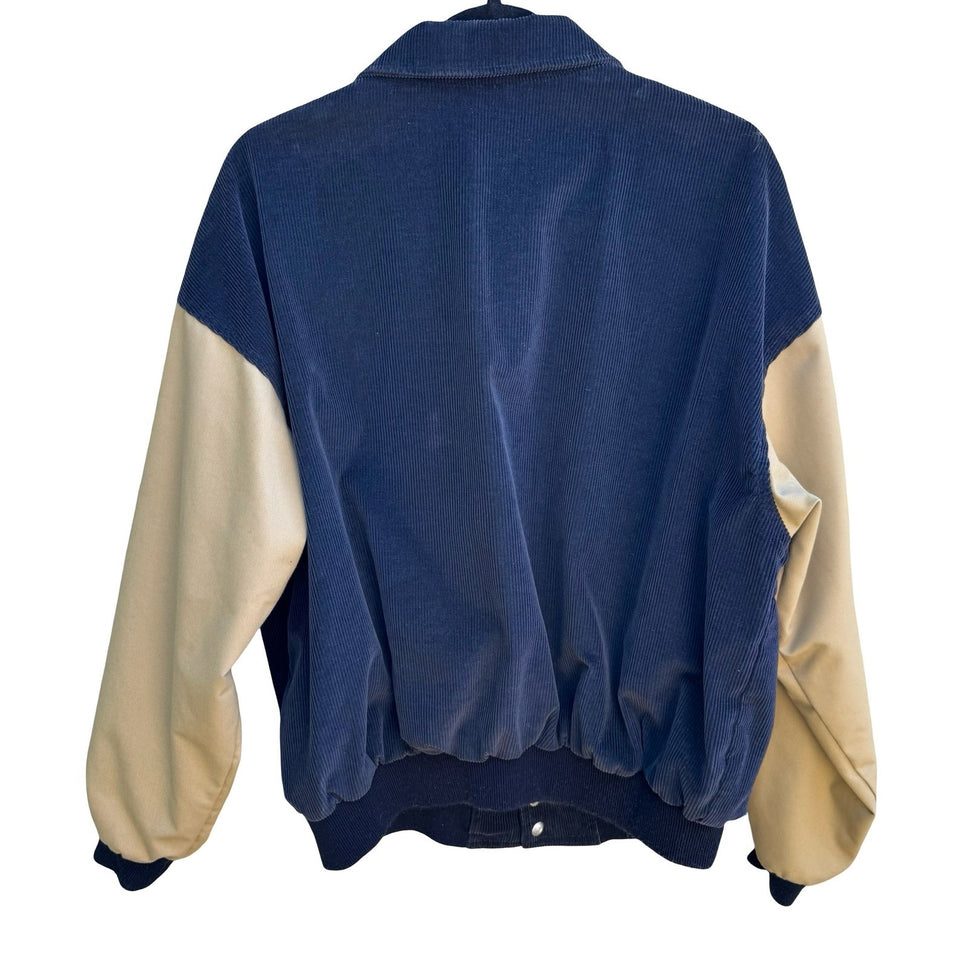 Boeing Vintage 90s We Won Malcolm Baldridge Aviation Corduroy Varsity Jacket M