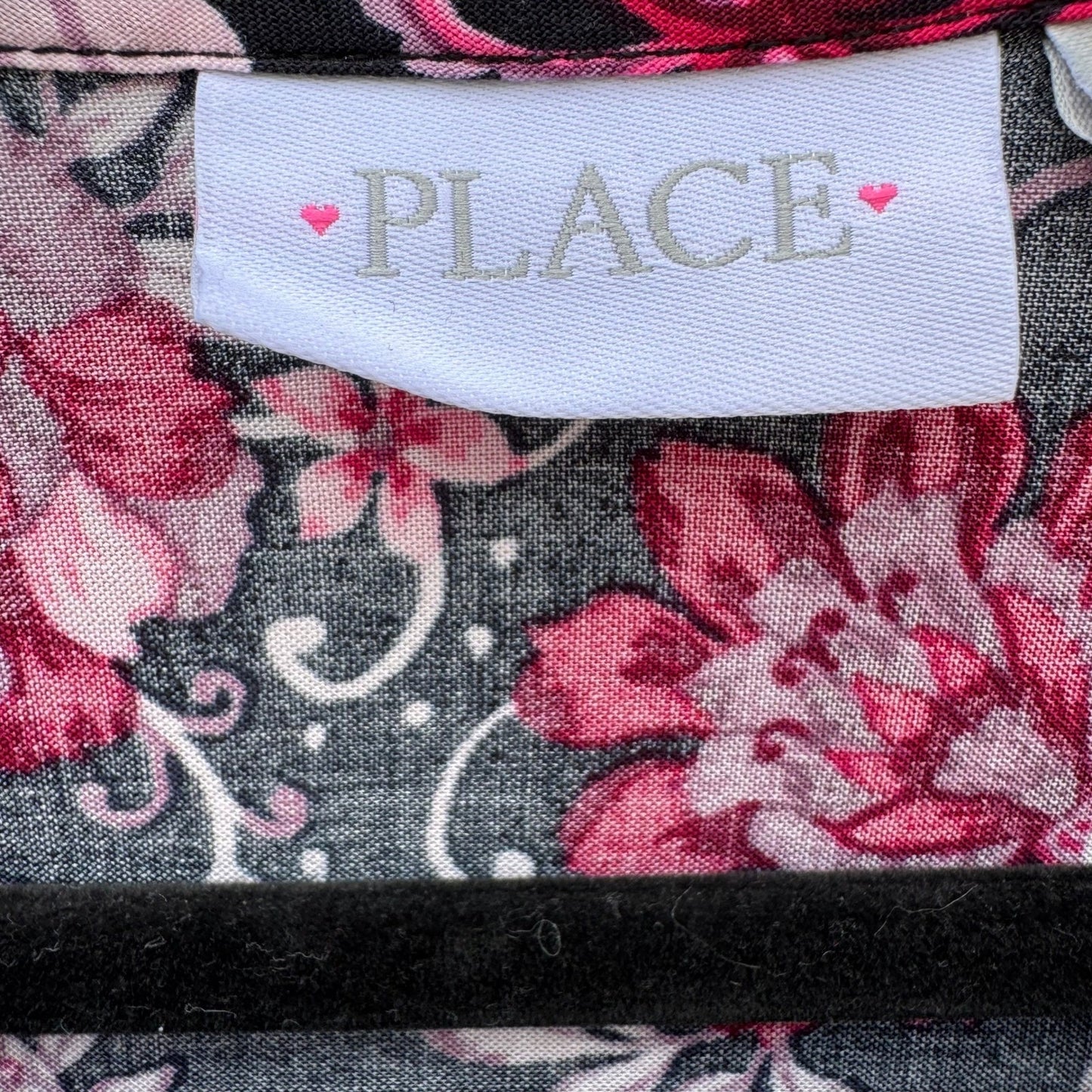 The Childrens Place Girls 16 XXL Floral Long Sleeve Dress Boho Pink Peasant