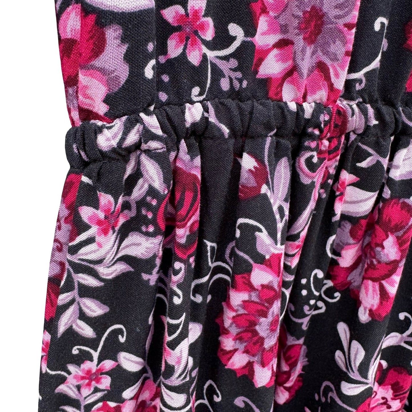 The Childrens Place Girls 16 XXL Floral Long Sleeve Dress Boho Pink Peasant