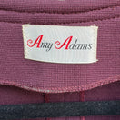 Switch Amy Adams Vintage 70s 80s Lagenlook Layering Plum Double Knit Button Tab Vest 2 image